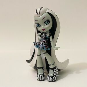 Monster High Frankie Stein 4" Vinyl Figure Black & White Collectible 2014